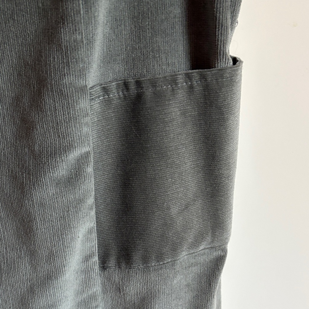 Cordaroy Bluish Green Midi Skirt - Picture 3 of 6